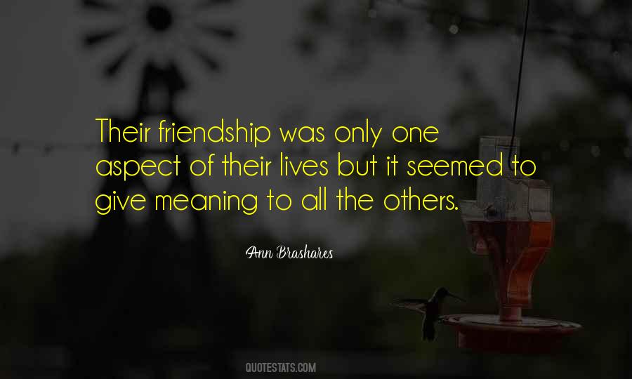 Quotes About The Meaning Of Friendship #65334