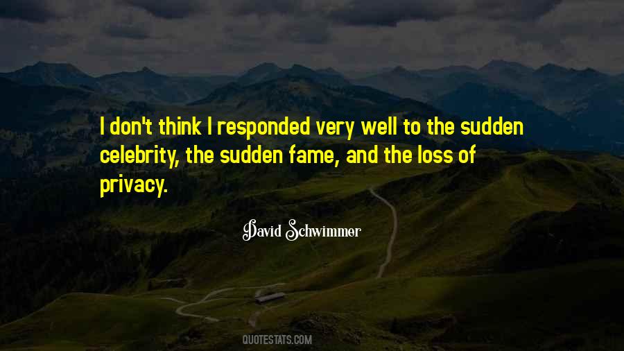 Quotes About Sudden Loss #985102