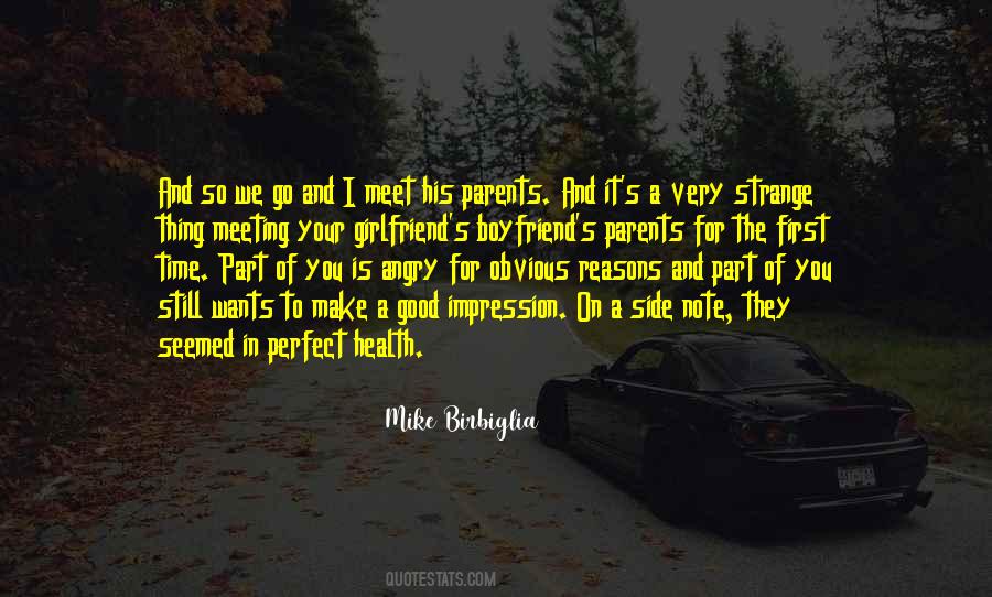 Quotes About Meeting The Parents #123333 Quotes About Meeting The Parents #123333