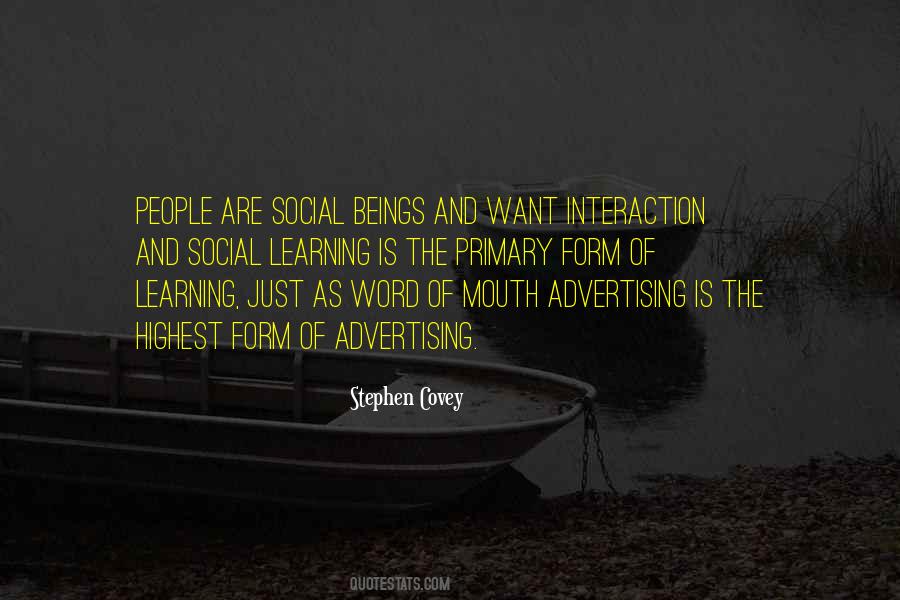Quotes About Social Interaction #1198141