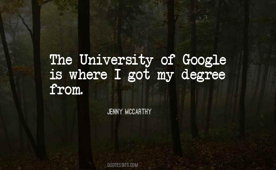 Quotes About University Degree #287154