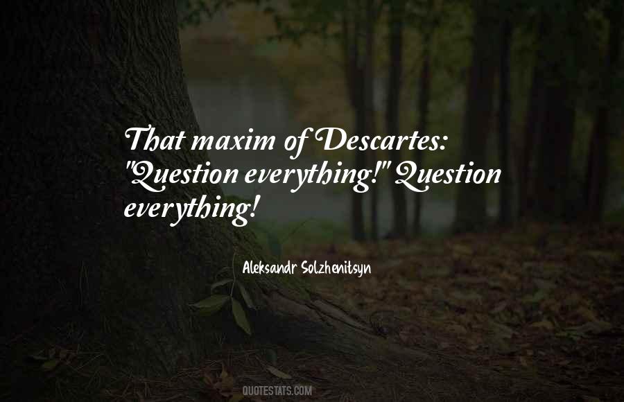 Quotes About Descartes #1184292