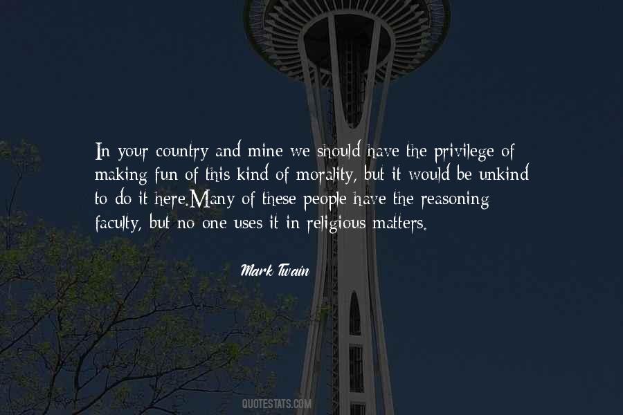 Mark Twain Religion Quotes #1195950