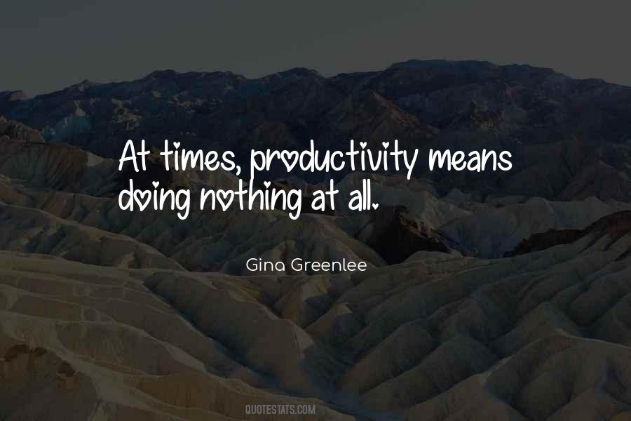 Quotes About Productivity #954441