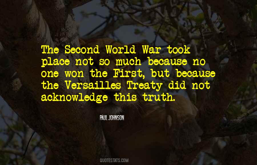 Quotes About Versailles Treaty #1289636