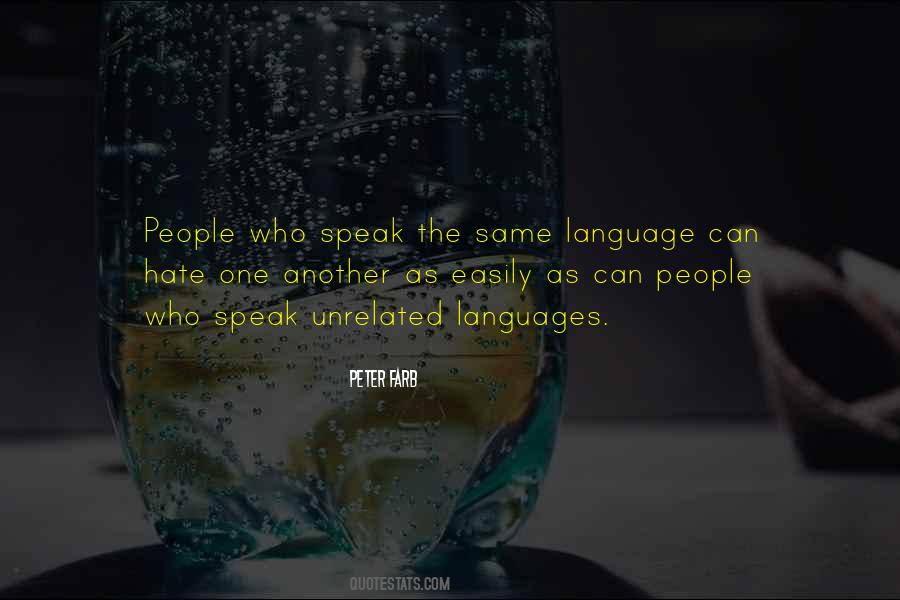 Quotes About Languages #1262367