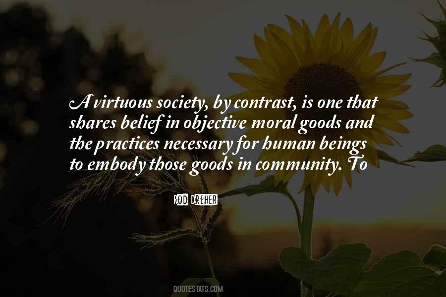 Virtuous Society Quotes #216102