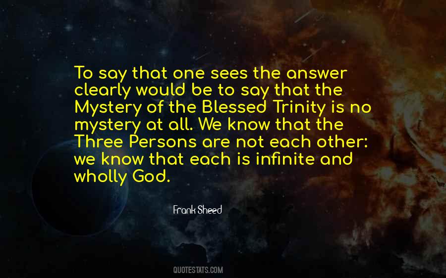 Quotes About The Trinity Of God #443978