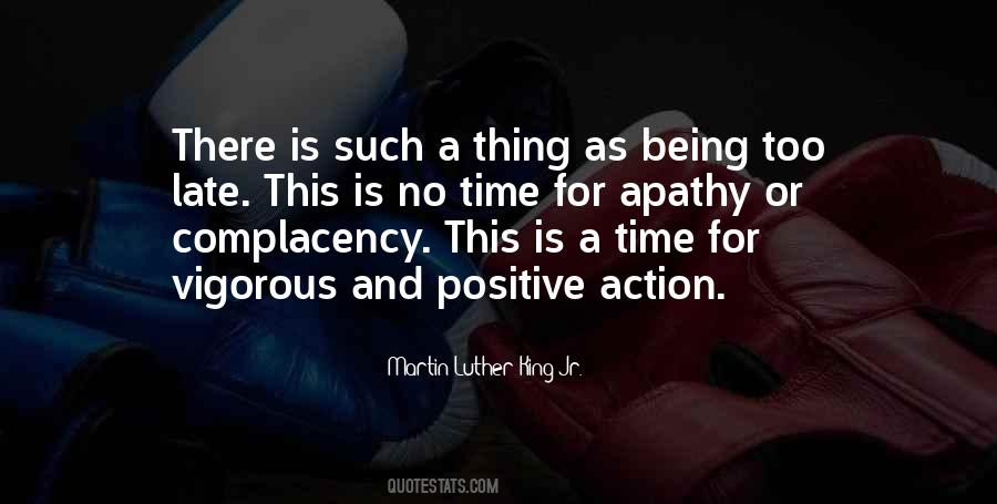 Quotes About Apathy And Complacency #1466577