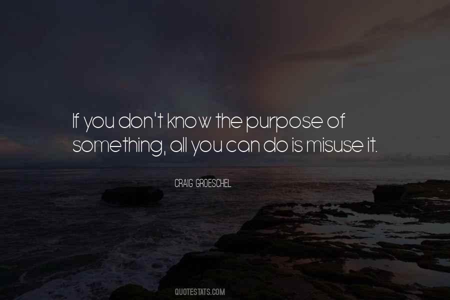 Quotes About Misuse #847882