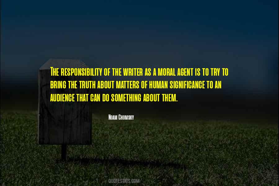 Human Responsibility Quotes #484194