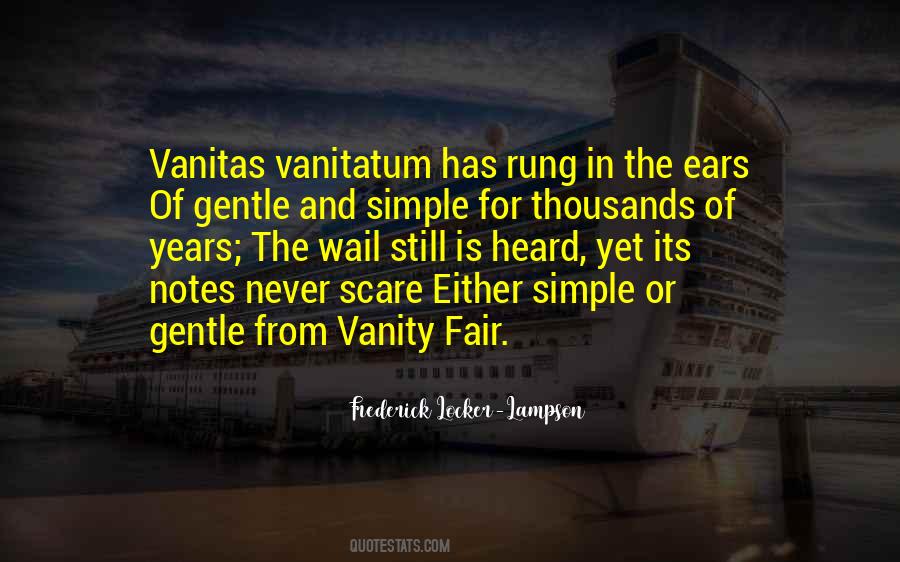 Quotes About Vanitas #965428