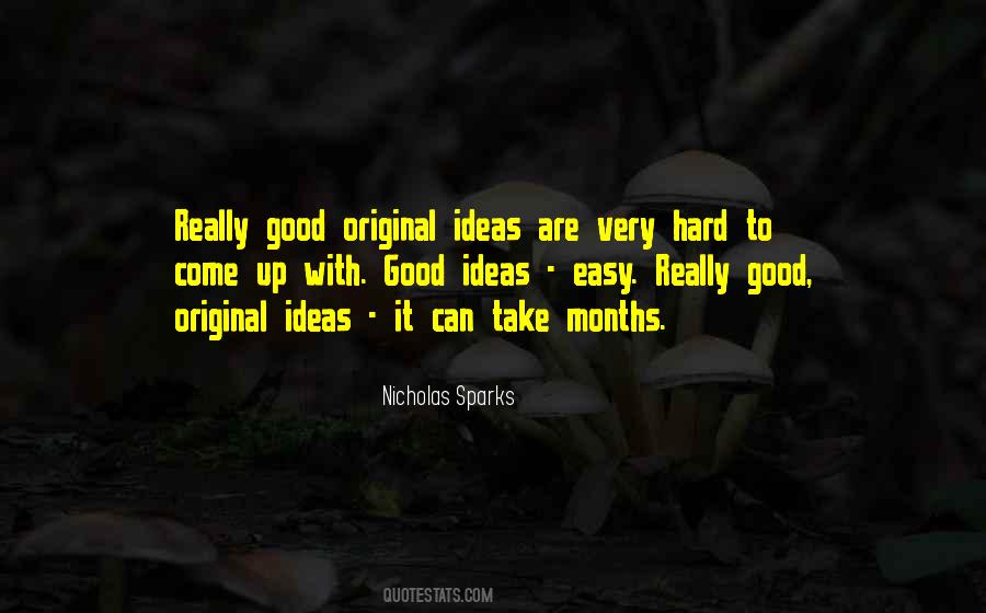 Quotes About Original Ideas #405369