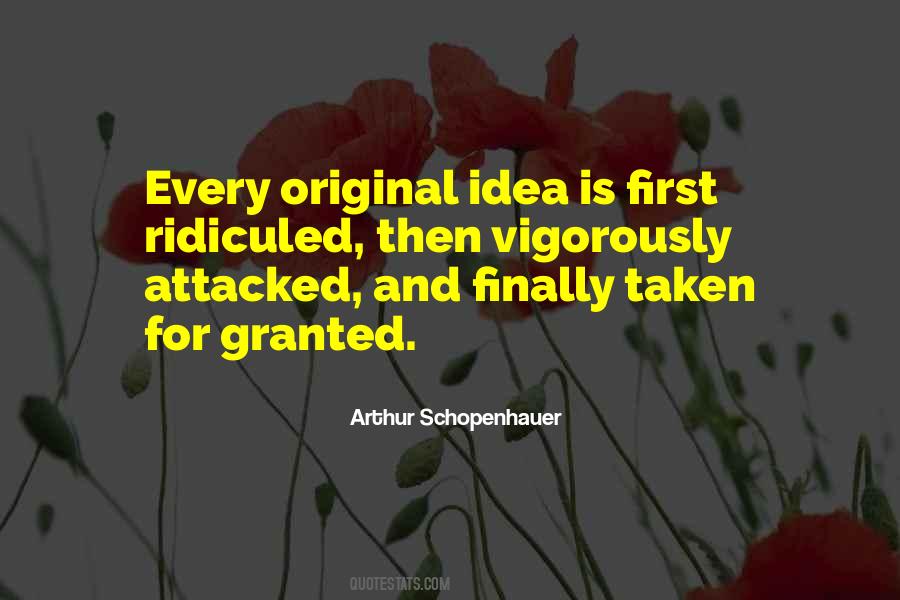 Quotes About Original Ideas #602609