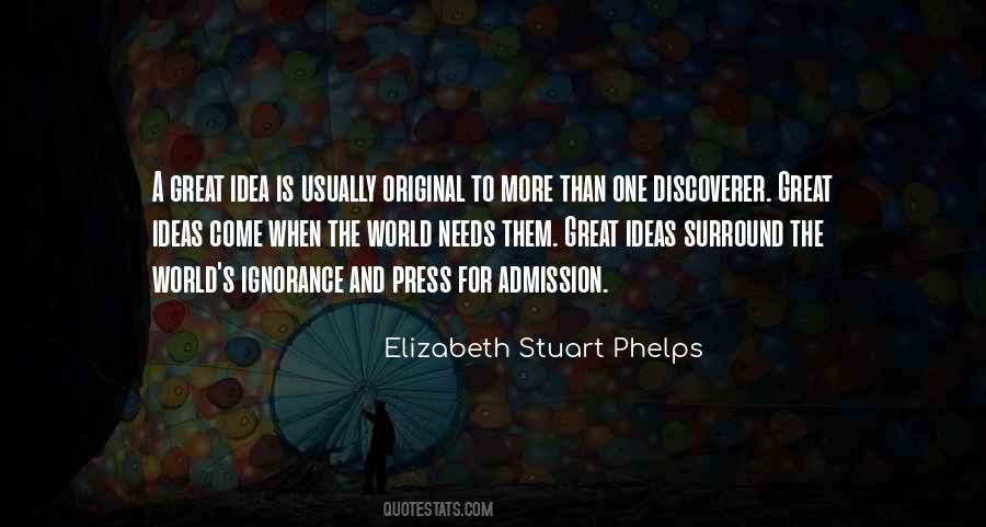 Quotes About Original Ideas #839404