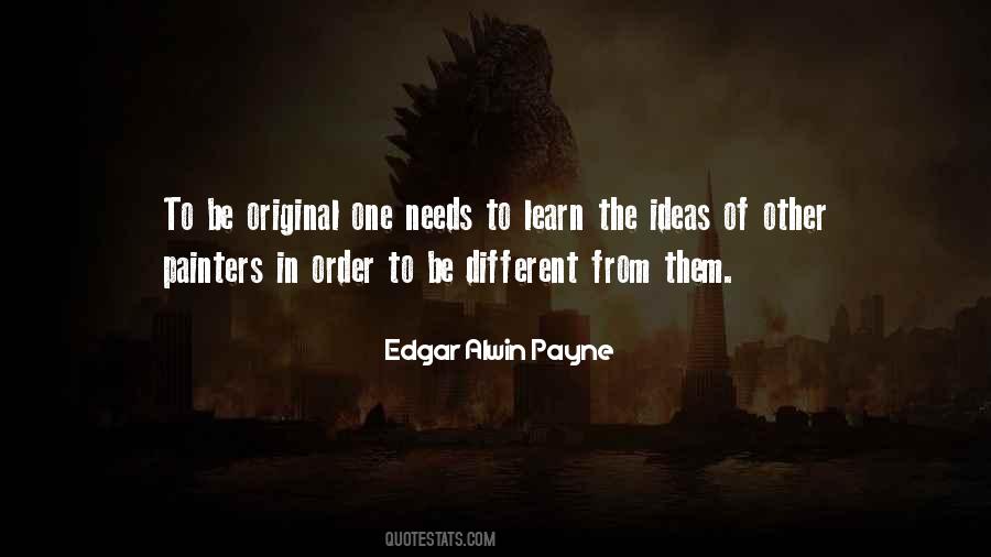 Quotes About Original Ideas #88840