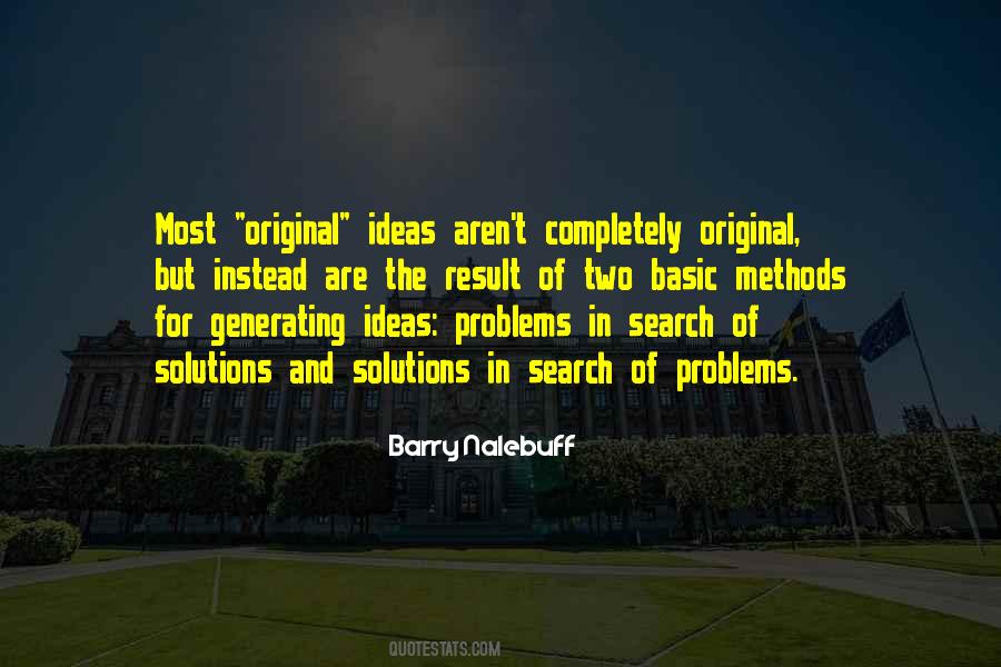 Quotes About Original Ideas #93401