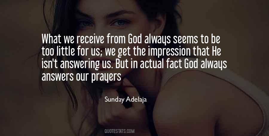 Quotes About Answering Prayers #804988