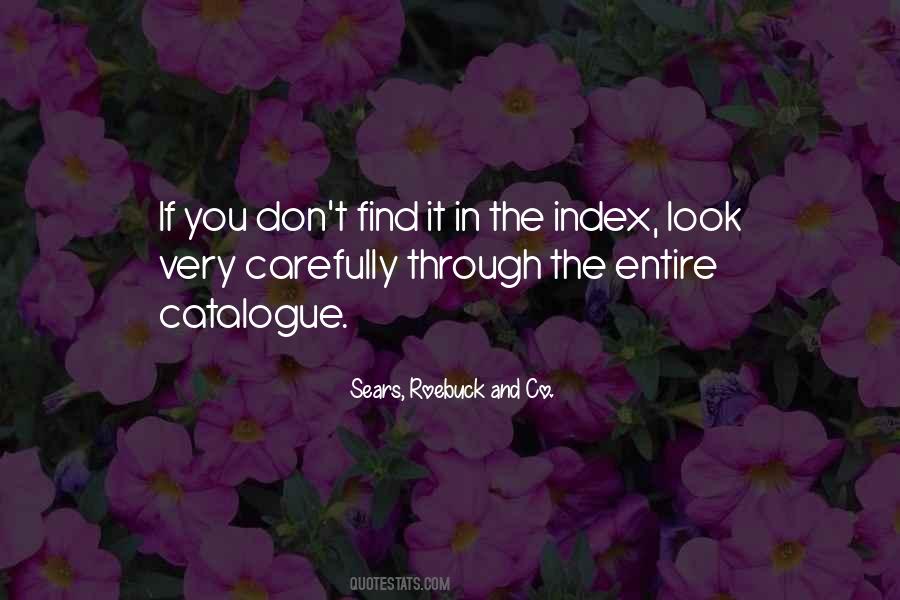 Sears Catalogue Quotes #132203