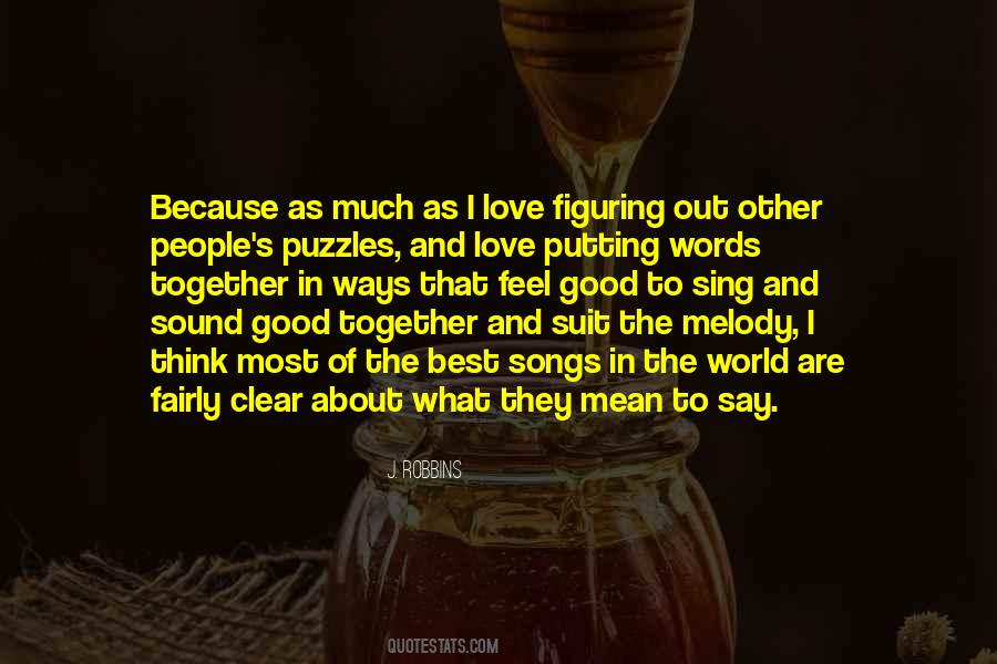 Quotes About Melody Songs #734401