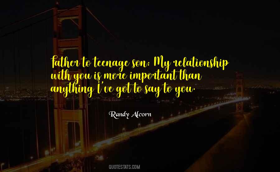 Quotes About A Teenage Son #765587