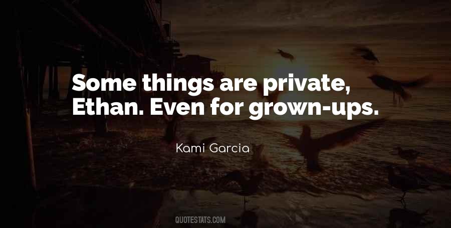 Private Things Quotes #899376