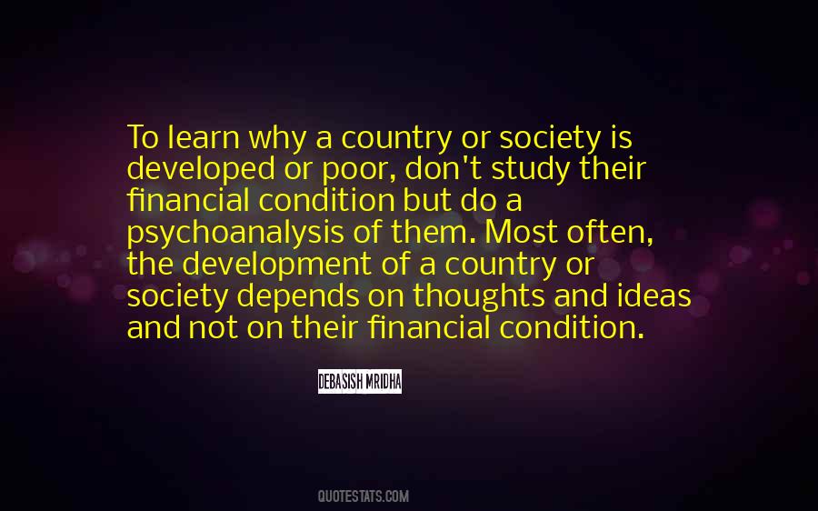 Why Is A Country Poor Quotes #1324969