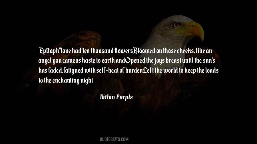 Quotes About Purple Flowers #1114351