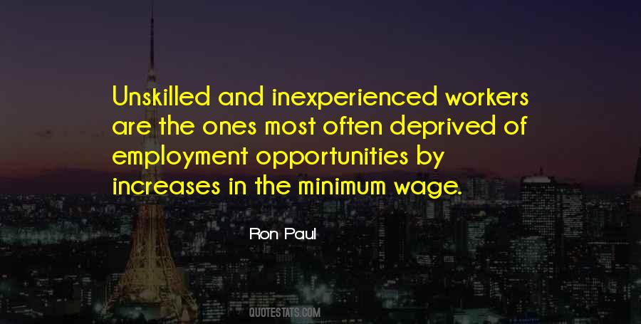Quotes About Unskilled Workers #1247438
