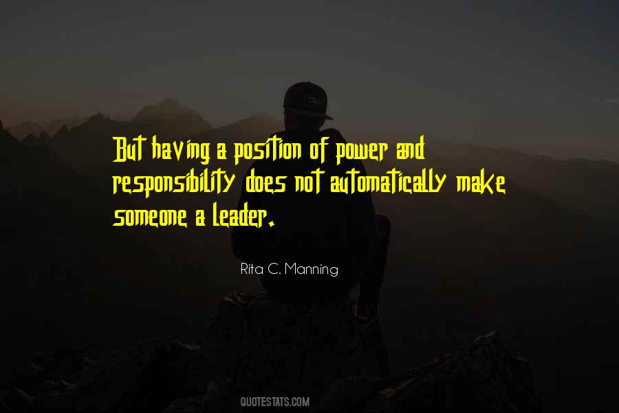 Quotes About Power And Responsibility #1878792