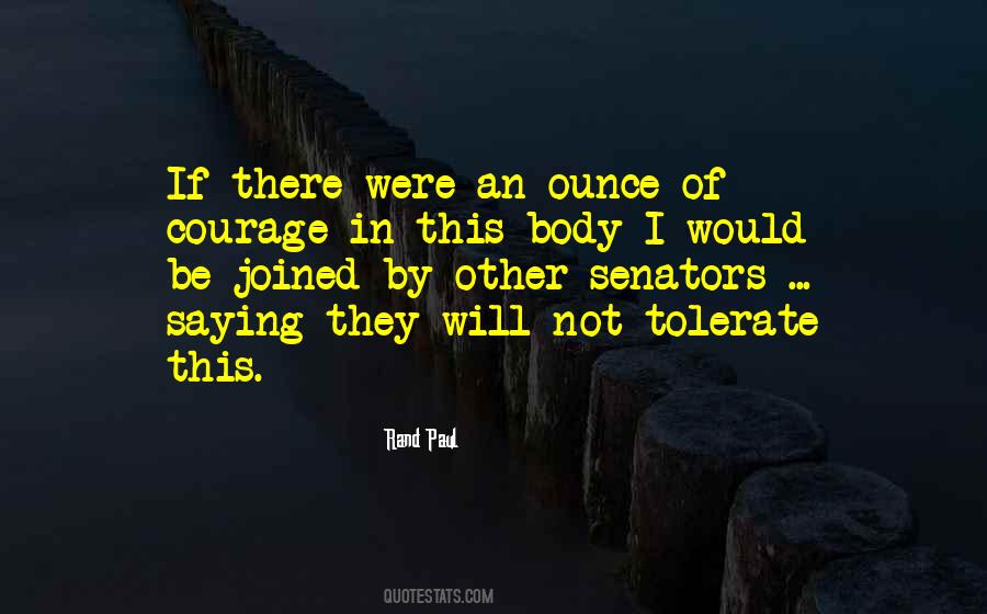 Will Not Tolerate Quotes #1312009