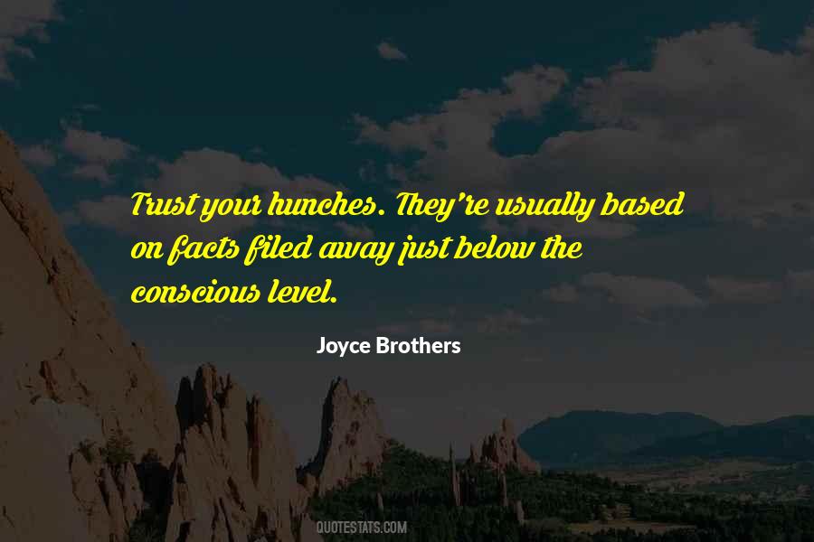 Quotes About Hunches #1191921