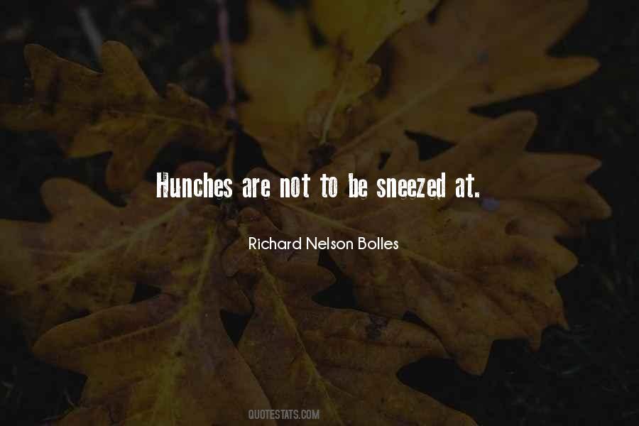 Quotes About Hunches #900818