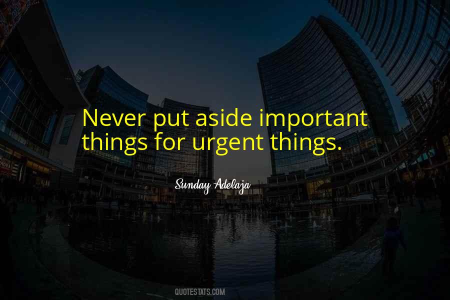 Important But Not Urgent Quotes #916500