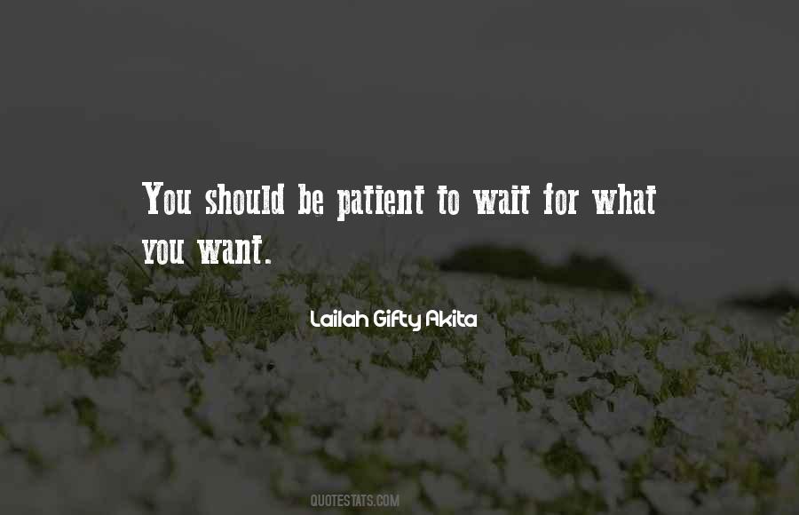 Patient Endurance Quotes #1784658