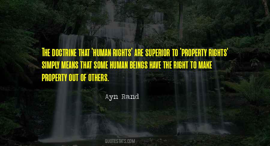 Quotes About Property Rights #741778