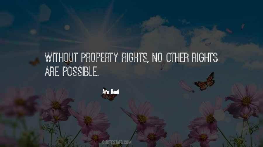 Quotes About Property Rights #963039