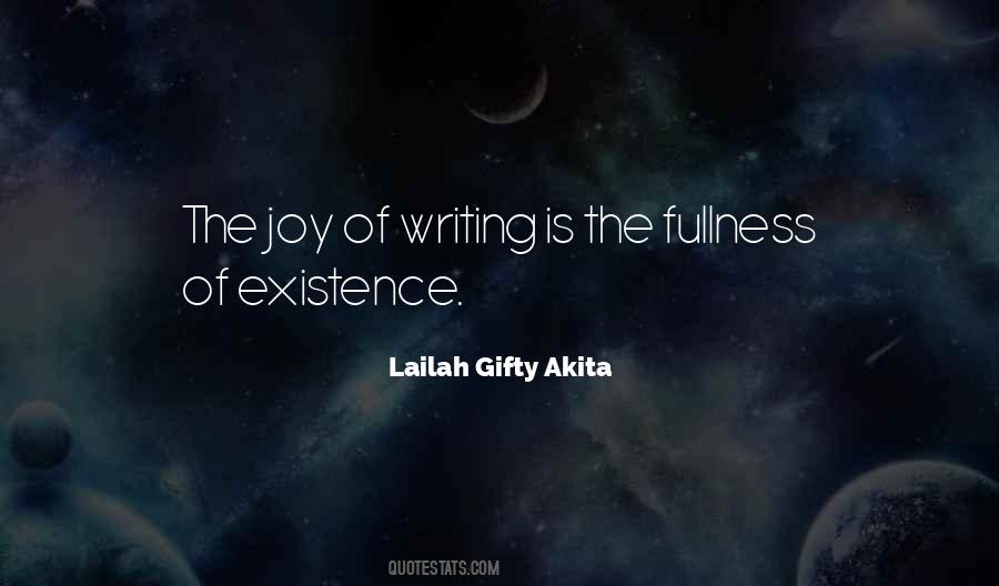 Quotes About Joy Of Writing #1031133