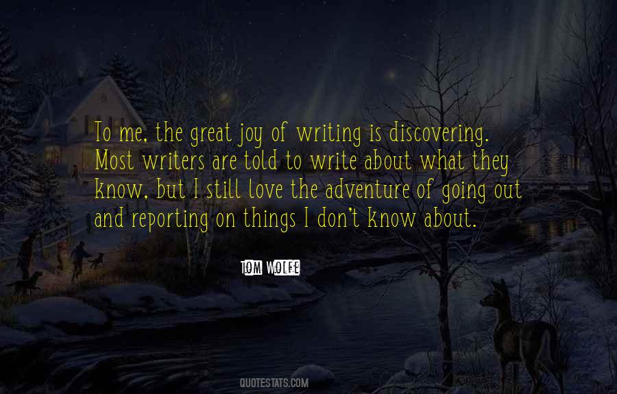 Quotes About Joy Of Writing #1200146