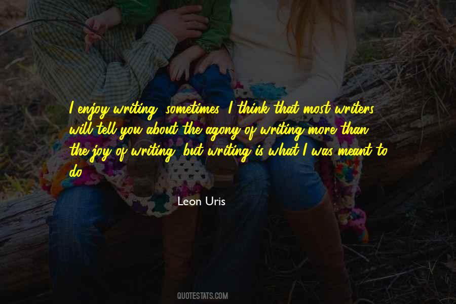 Quotes About Joy Of Writing #1342652