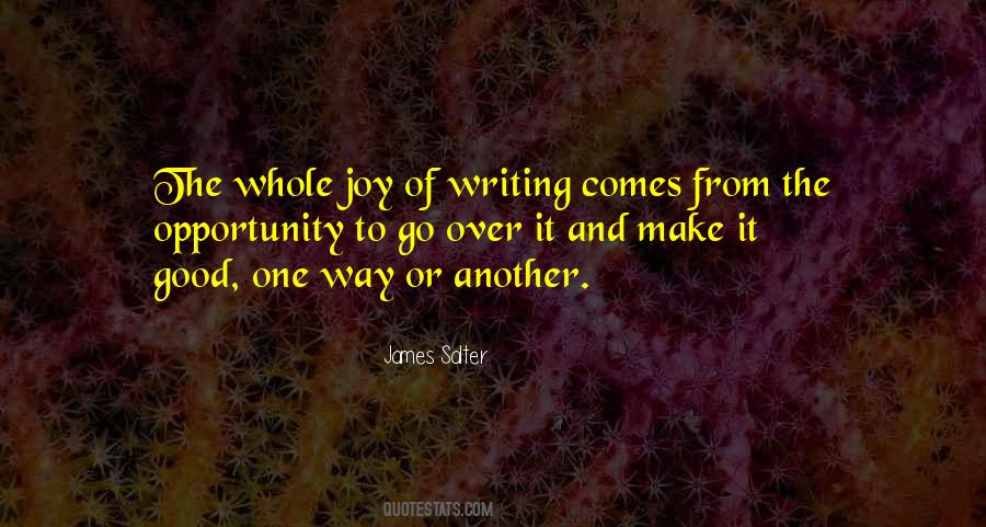 Quotes About Joy Of Writing #1810612