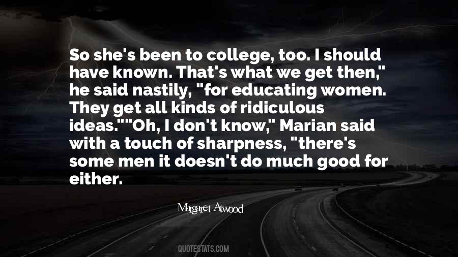 Educating Women Quotes #1216269