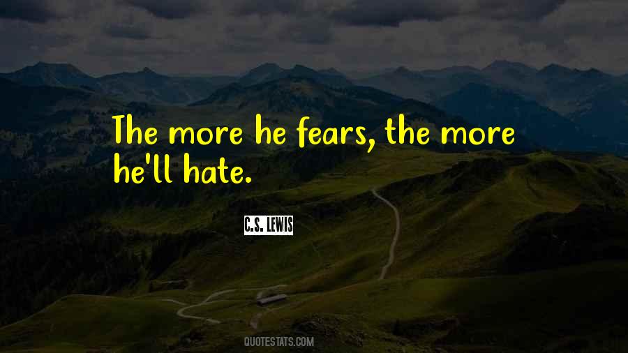 Quotes About Fears #26914