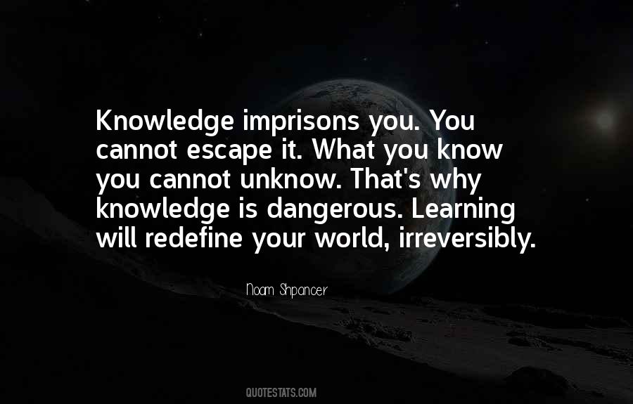 Quotes About Dangerous Knowledge #1337357