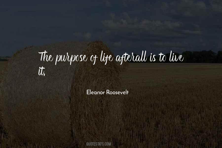 Quotes About The Purpose Of Life #1455298