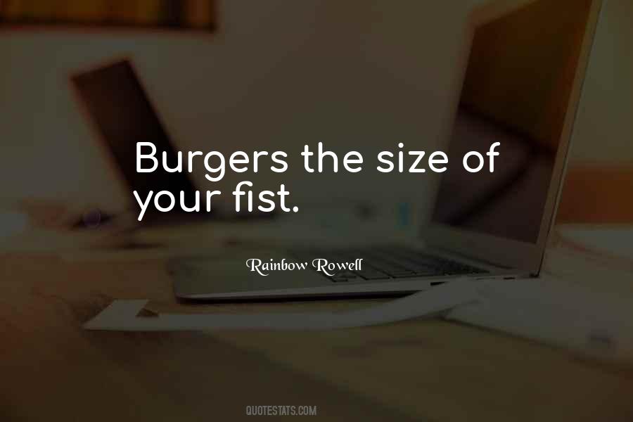 Quotes About Burgers #1250006