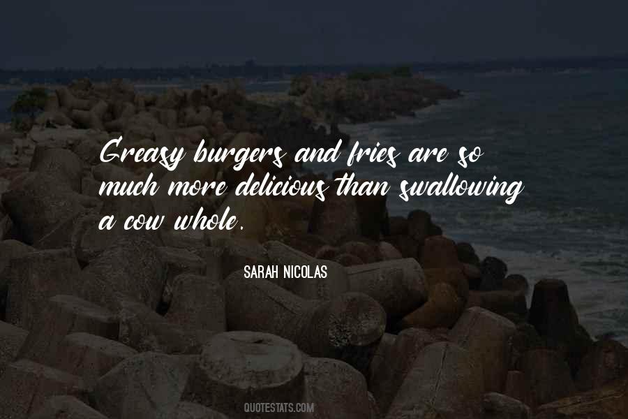 Quotes About Burgers #134932