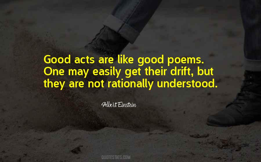 Quotes About Good Acts #437473