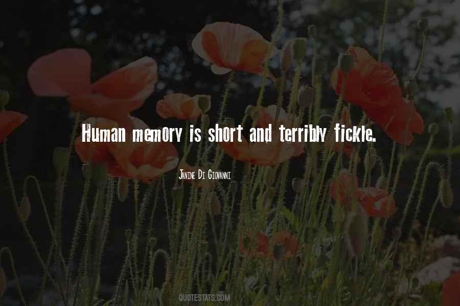 Quotes About Short Memory #1092618