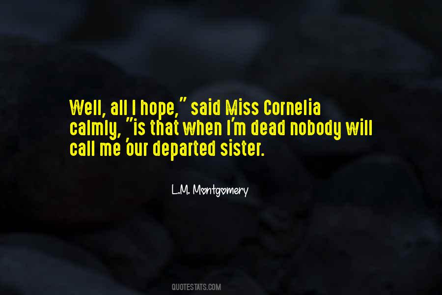 Quotes About Dead Sister #120119